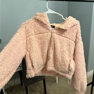 BDG Soft Pink Sherpa Jacket